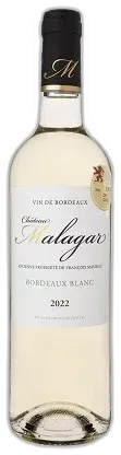 vue du vin Château Malagar Blanc Sec 2022