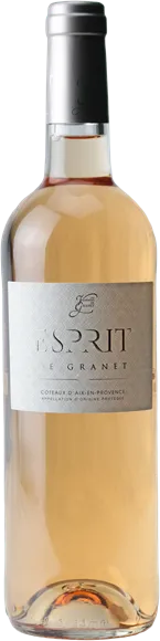 vue du vin Coteaux d’Aix-en-Provence Cuvée Esprit de Granet Rosé 2025 les Vignerons de Granet