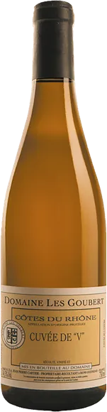 photos du vin Côtes du Rhône Cuvée de v Blanc 2019 Domaine les Goubert