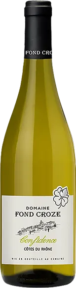 photos du vin Côtes du Rhône Cuvée Confidence Rouge 2023 Domaine Fond Croze