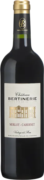 aperçu du vin Château Bertinerie Côtes de Bordeaux Blaye Merlot Cabernet Rouge 2020
