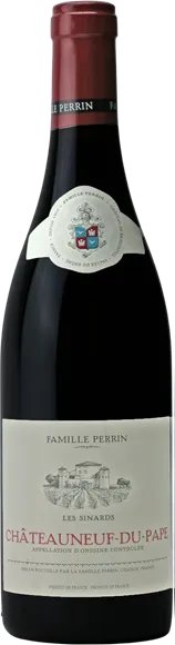 vue du vin Châteauneuf-du-Pape les Sinards Rouge 2023 Famille Perrin