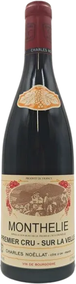 vue du vin Monthélie 1er Cru Sur la Velle Rouge 2018 Maison Charles Noellat