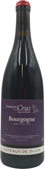 image du vin Bourgogne Coteaux de Dijon Rouge 2022 Domaine de la Cras