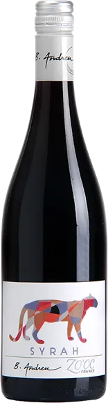 image du vin Pays d'oc zo'oc Syrah Rouge 2025 Bruno Andreu