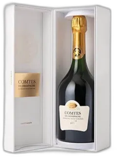 vue du vin Champagne Taittinger 2011 Comtes de Champagne