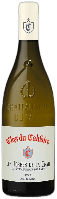 photos du vin Chateauneuf-du-Pape"les Terres de la Crau" Blanc 2023 75cl-Alc. Vol. Bio-Clos du Calvaire