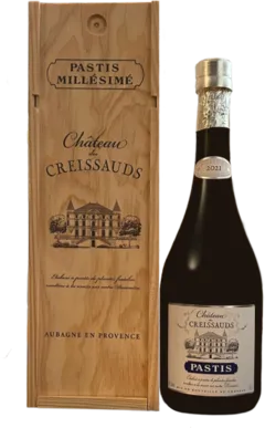 vue du vin Pastis Millesime 70cl-Alc. Chateau des Creissauds