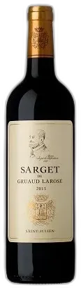 photos du vin Sarget de Gruaud Larose 2013