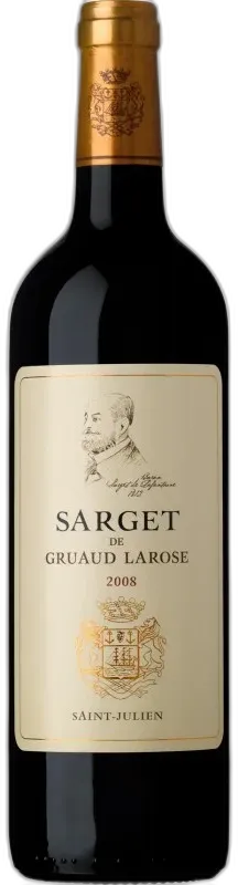 vue du vin Sarget de Gruaud Larose 2008