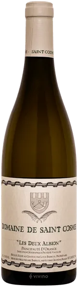 capture du vin les Deux Albions Blanc 75cl- Alc. Chateau st Cosme