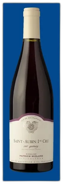 vue du vin Saint-Aubin 1er Cru "Sur Gamay" Rge 2022 75cl-Alc. Vol. Domaine Miolane