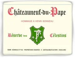 photo du vin Chateauneuf-du-P. "Reserve des Celestins" 75cl-Alc. Vol. Henri Bonneau