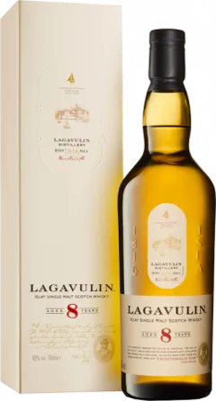 illustration du vin Lagavuline 8 Ans-70cl-Alc. Vol. Single Malt-Islay-Tourbe et Fumee