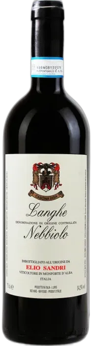 vue du vin Langhe Doc Nebbiolo Elio Sandri 2023
