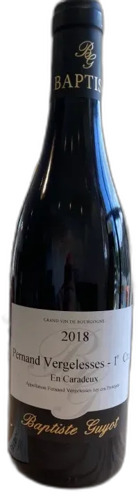 image du vin en Caradeux Pernand Vergelesses 1er Cru Rouge Domaine Baptiste Guyot
