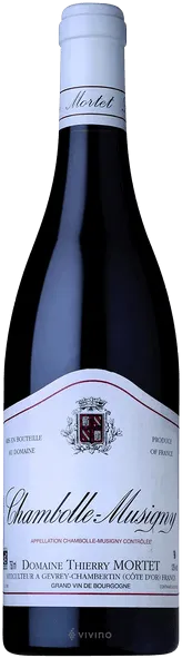 photo du vin Chambolle Musigny Thierry Mortet