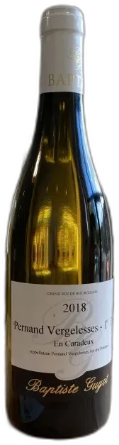 illustration du vin en Caradeux Pernand Vergelesses 1er Cru Blanc Domaine Bapiste Guyot