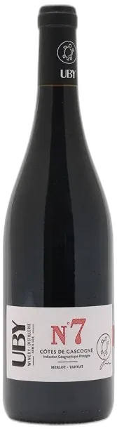 vue du vin Uby Rouge n°7 Igp Côte de Gascogne