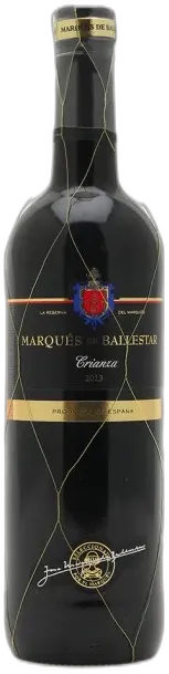 capture du vin Marquès de Ballestar Crianza Carinena Espagne