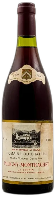 photo du vin Blondeau Danne Puligny Montrachet "le Trézin" Rouge 1986