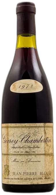 photo du vin Jean Pierre Bloud Gevrey Chambertin "Clos du Chapitre" 1973