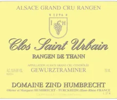 photos du vin Gewurztraminer Rangen de Thann 2020 Clos st Urbain Zind-Humbrecht