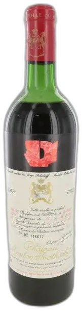 photo du vin Château Mouton Rothschild 1972