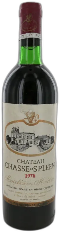 photos du vin Château Chasse Spleen 1978