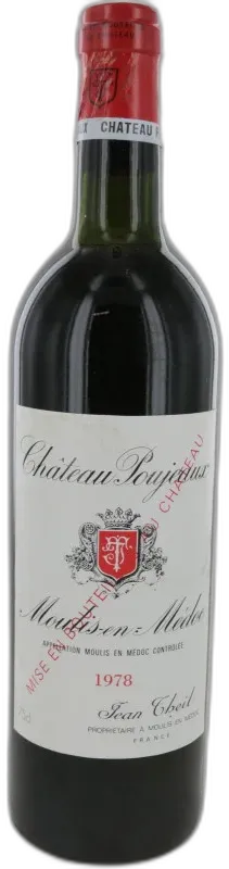illustration du vin Château Poujeaux 1978