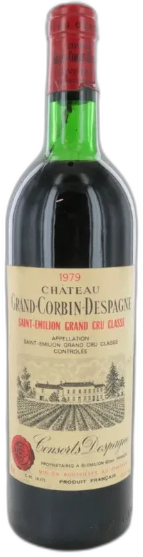 image du vin Château Grand Corbin Despagne 1979