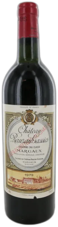 photos du vin Château Rauzan Gassies 1979