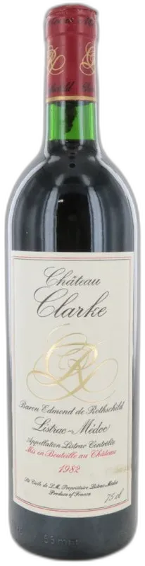 photo du vin Château Clarke 1982