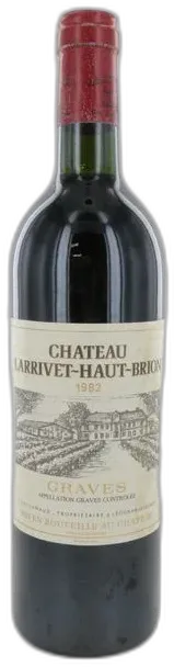 vue du vin Château Larrivet Haut Brion 1982