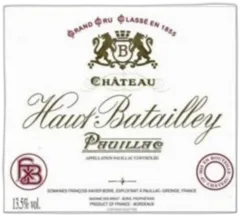photo du vin Château Haut Batailley 1982