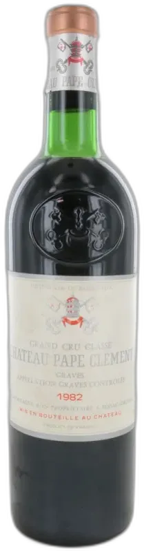 capture du vin Château Pape Clément 1982
