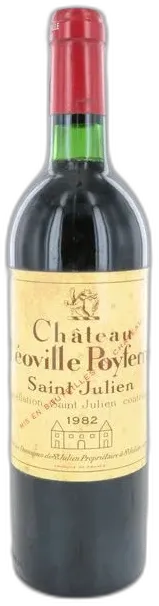 vue du vin Château Léoville Poyferré 1982