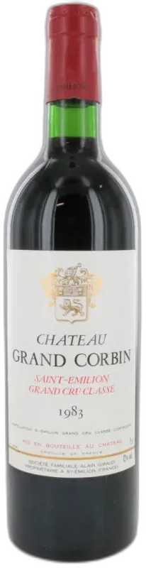 illustration du vin Château Grand Corbin 1983