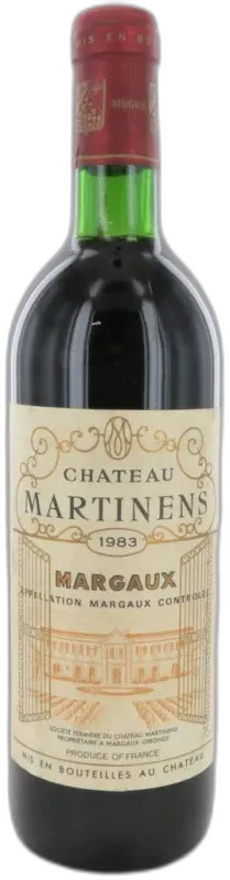 photo du vin Martinens Margaux 2000