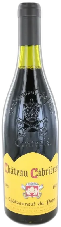 image du vin Châteauneuf du Pape 1983 Château Cabrières