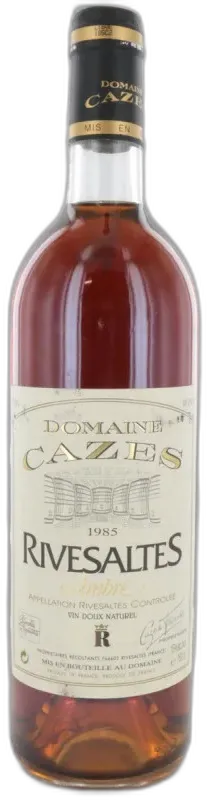 photo du vin Rivesaltes Ambré 1985 Domaine Cazes