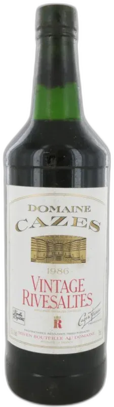 illustration du vin Rivesaltes Grenat 1986 Domaine Cazes