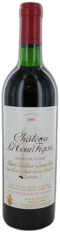 photo du vin Château la Tour Figeac 1986