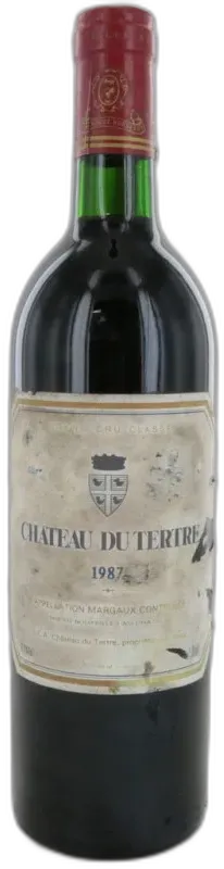 vue du vin Château du Tertre 1987
