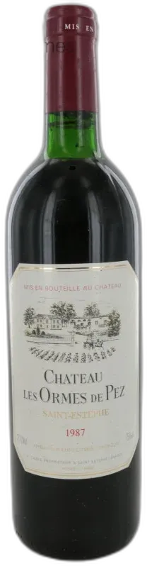 photo du vin Château les Ormes de Pez 1987