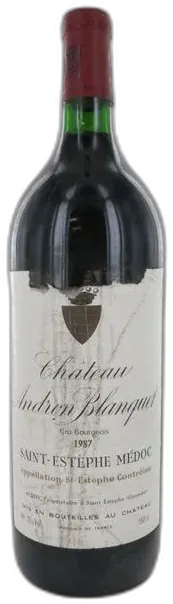 photo du vin Château Andron Blanquet en Magnum 1987
