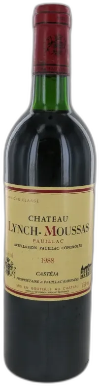 image du vin Château Lynch Moussas 1988