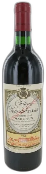 photos du vin Château Rauzan Gassies 1988