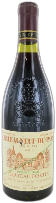 photo du vin Château Fortia 1988