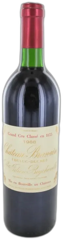 photo du vin Château Branaire Ducru 1988